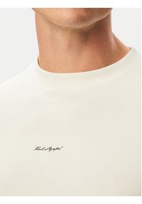 Karl Lagerfeld - KARL LAGERFELD T-Shirt 755037 563221 Biały Regular Fit. Typ kołnierza: dekolt w karo. Kolor: biały. Materiał: bawełna #3