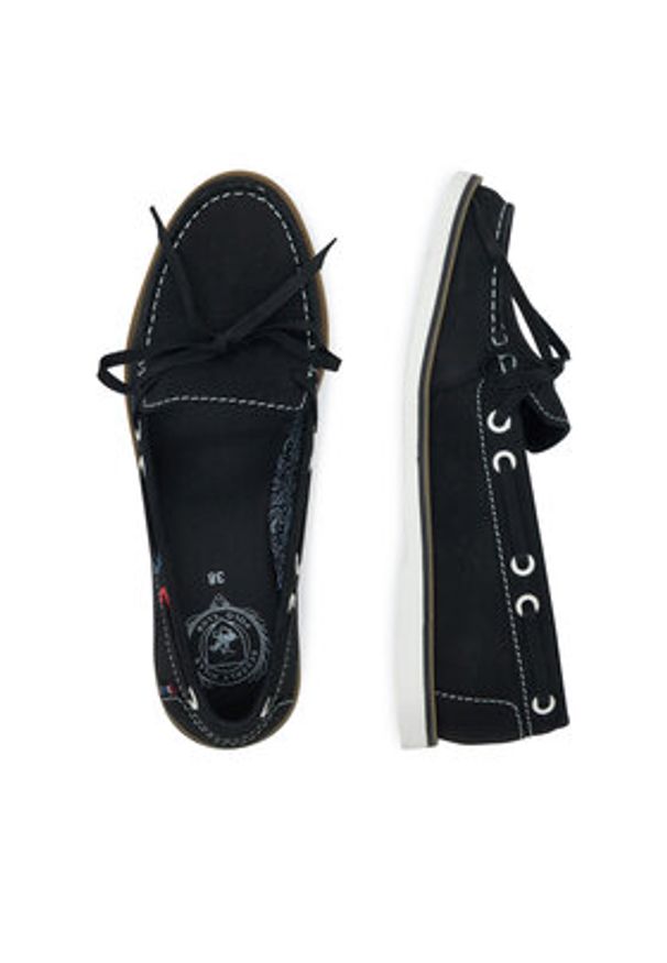 Beverly Hills Polo Club Mokasyny WI16-SKIPER-01 Czarny. Kolor: czarny. Materiał: skóra, nubuk