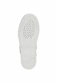 Geox Buty skórzane dziecięce kolor biały. Nosek buta: okrągły. Zapięcie: sznurówki. Kolor: biały. Materiał: skóra #4
