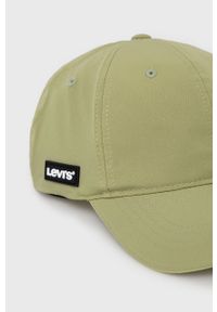 Levi's® - Levi's czapka kolor zielony gładka. Kolor: zielony. Wzór: gładki. Styl: biznesowy #2