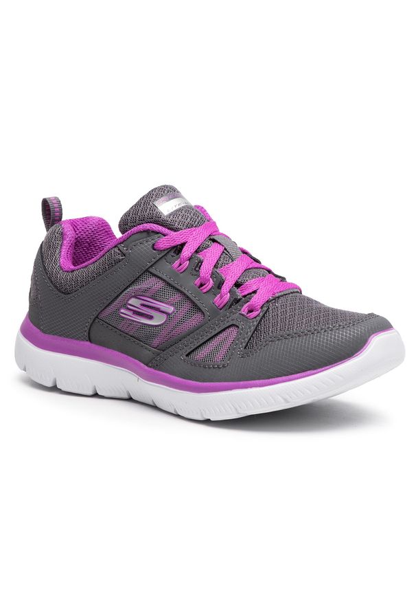 skechers - Buty Skechers New World 12997/CCPR Charcoal/Purple. Kolor: szary. Materiał: materiał