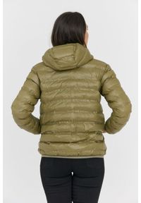 Blauer USA - BLAUER Czarno-zielona dwustronna kurtka Stella reversible down jacket. Kolor: zielony