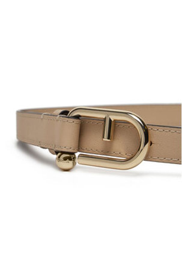 Furla Pasek Damski WC00089 BX2045 8E000 Beżowy. Kolor: beżowy. Materiał: skóra