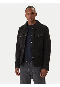 Milestone Kurtka skórzana Valerio 612205 60790 Czarny Slim Fit. Kolor: czarny. Materiał: skóra #1