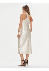 Calvin Klein Sukienka koktajlowa Naia K20K206160 Beżowy Regular Fit. Kolor: beżowy. Materiał: satyna. Styl: wizytowy #7
