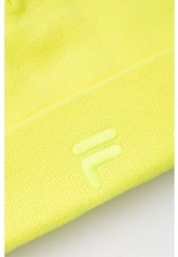 Fila czapka kolor żółty z grubej dzianiny. Kolor: żółty. Materiał: dzianina #2