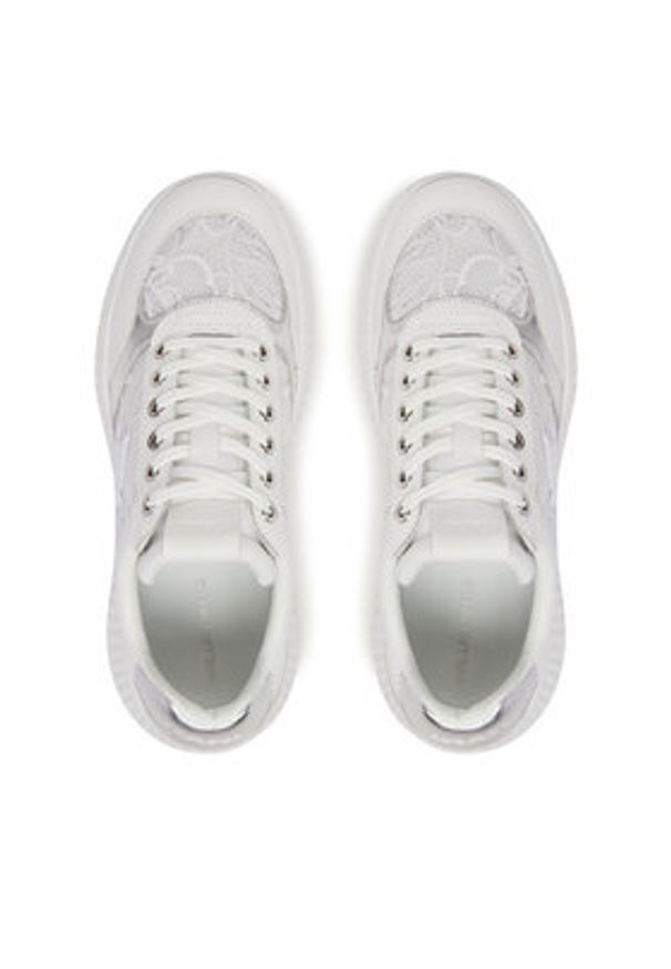 Karl Lagerfeld - KARL LAGERFELD Sneakersy KL42325 Biały. Kolor: biały. Materiał: skóra