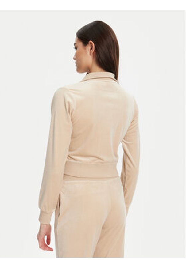 Guess Bluza V3BQ22 K0232 Beżowy Regular Fit. Kolor: beżowy. Materiał: syntetyk