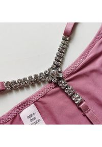 Intica - Stringi z łańcuszkiem elegancka bielizna na specjalne okazje Kataleya. Kolor: czarny. Materiał: tkanina #7