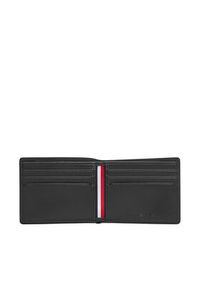 TOMMY HILFIGER - Tommy Hilfiger Duży Portfel Męski Th Corp Mini Cc Wallet AM0AM13739 Czarny. Kolor: czarny. Materiał: skóra