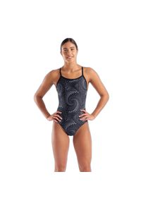 Damski kostium kąpielowy 1-częściowy Arena Fireflow Lightdrop Back. Kolor: czarny #1