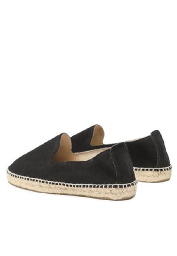 Manebi Espadryle Flat Espadrilles K 1.0 C0 Czarny. Kolor: czarny. Materiał: zamsz, skóra
