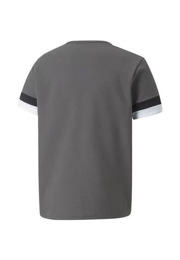 Koszulka piłkarska dla dzieci Puma teamRISE Jersey Jr. Kolor: szary, wielokolorowy, czarny. Materiał: jersey. Sport: piłka nożna