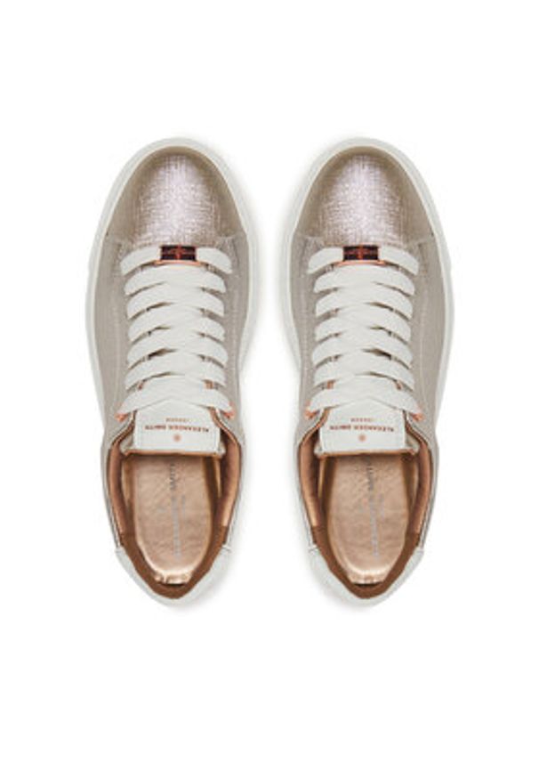 Alexander Smith Sneakersy London ALBBLDW Złoty. Kolor: złoty. Materiał: materiał