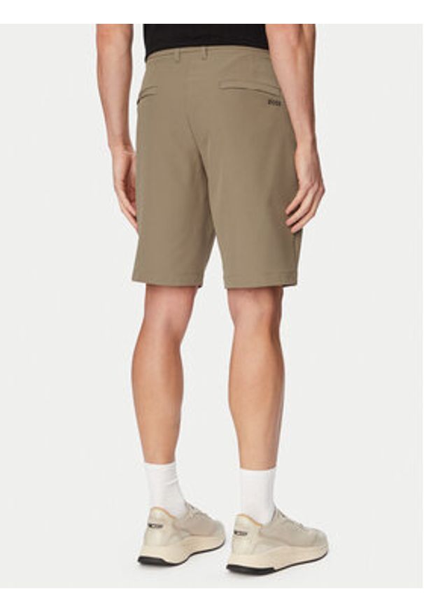 BOSS Szorty materiałowe S Commuter 10.5 Inch 50540337 Zielony jasny Slim Fit. Kolor: zielony. Materiał: syntetyk