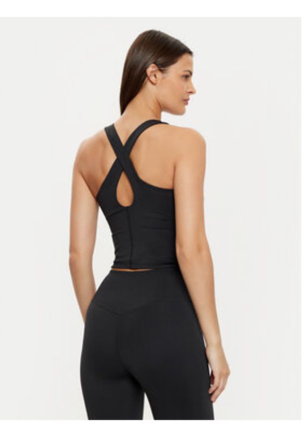 GIRLFRIEND COLLECTIVE - Girlfriend Collective Top Zoe 1024 Czarny Slim Fit. Kolor: czarny. Materiał: syntetyk