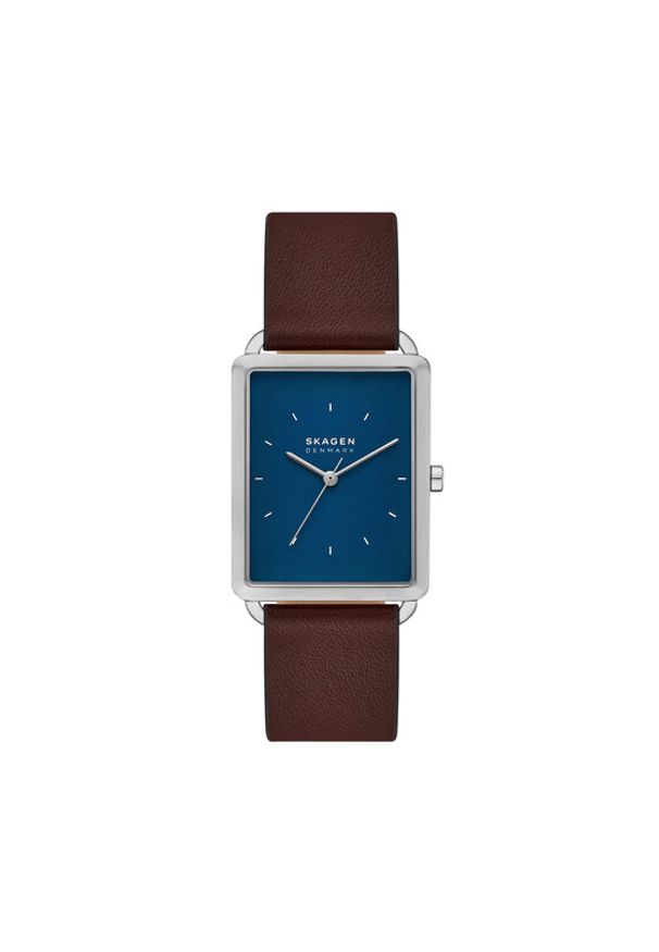 Skagen Zegarek SKW6930 Brązowy. Kolor: brązowy. Materiał: skóra
