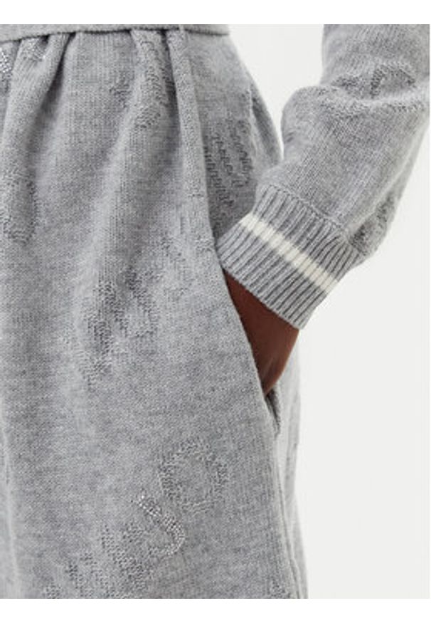 Liu Jo Sport Kardigan TF4216 MS55L Szary Regular Fit. Kolor: szary. Materiał: syntetyk. Styl: sportowy