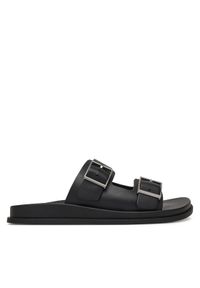 Calvin Klein Klapki City Sandal Buckle Lth HW0HW02885 Czarny. Kolor: czarny. Materiał: skóra #1