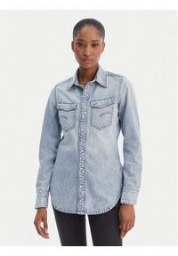 G-Star RAW - G-Star Raw Koszula jeansowa D27714-D539 Niebieski Slim Fit. Kolor: niebieski. Materiał: bawełna #1
