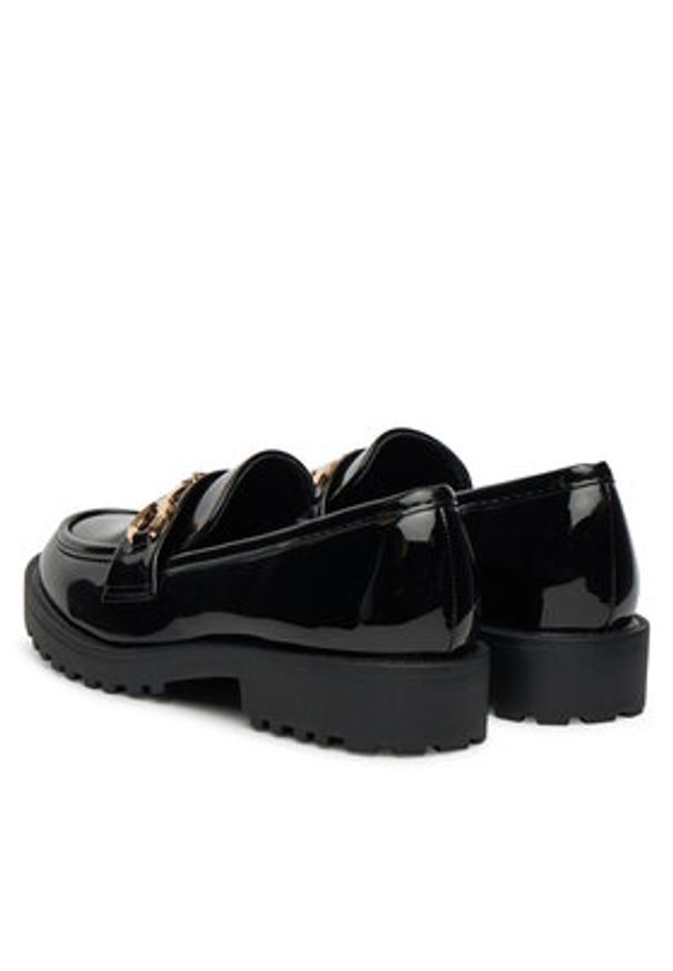 DeeZee Loafersy HXG2108-90 Czarny. Kolor: czarny. Materiał: materiał