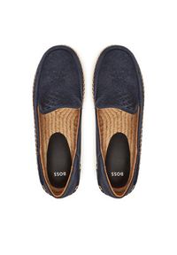 BOSS Espadryle Madeira Slon 50541781 Granatowy. Kolor: niebieski. Materiał: zamsz, skóra