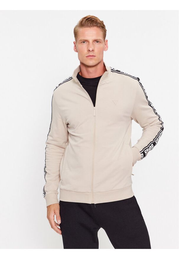 Guess Bluza Z2YQ12 K6ZS1 Écru Regular Fit. Kolor: kremowy. Materiał: bawełna