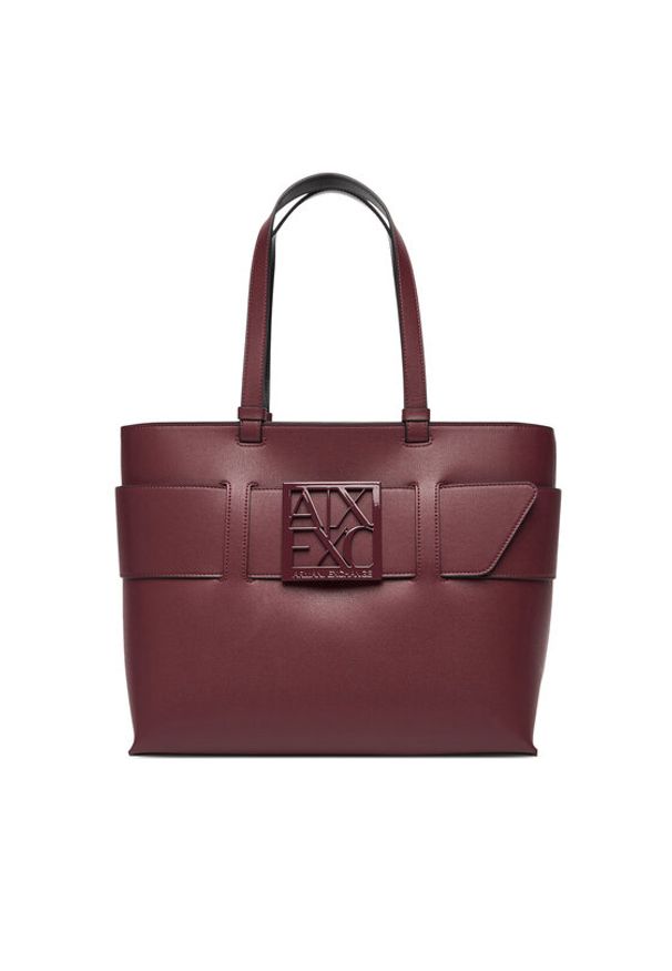 Armani Exchange Torebka 949138 0A874 UA343 Bordowy. Kolor: czerwony. Materiał: skórzane