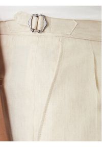 BOSS Szorty materiałowe H-Perin 50561858 Beżowy Tapered Fit. Kolor: beżowy. Materiał: len #4