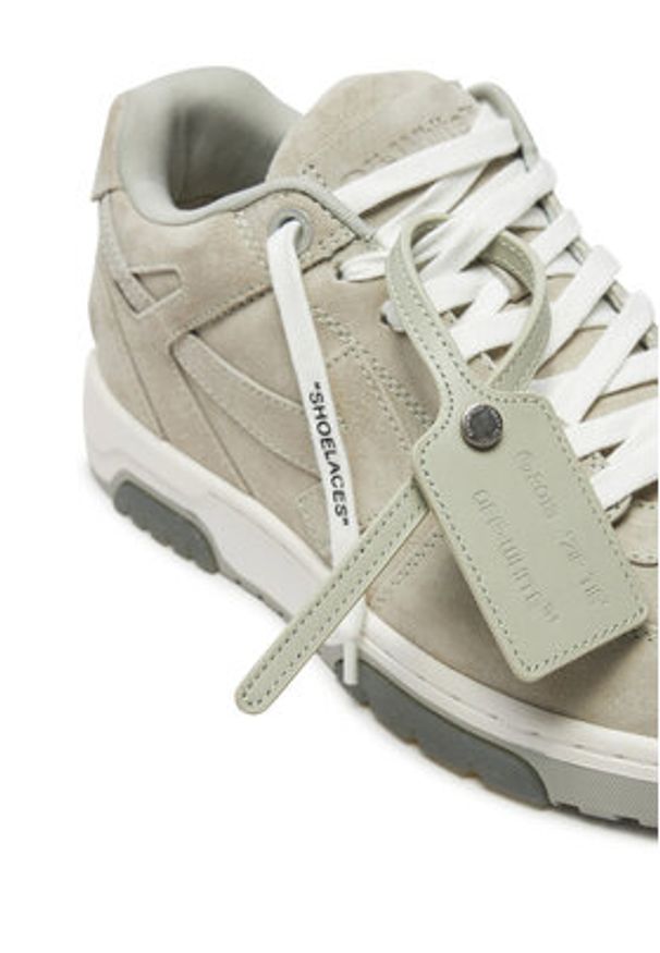 OFF-WHITE - Off-White Sneakersy OMIA189F22LEA Szary. Kolor: szary. Materiał: zamsz, skóra