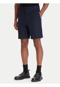 Hugo - HUGO Szorty materiałowe Genar261S 50567293 Granatowy Slim Fit. Kolor: niebieski. Materiał: bawełna #1