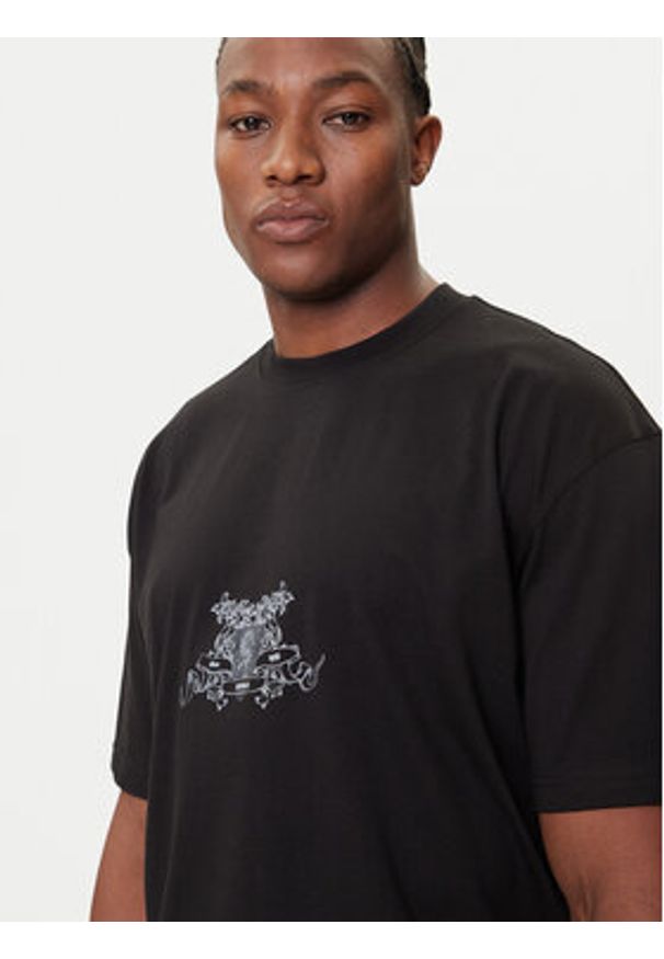 Hugo - HUGO T-Shirt Duarms 50542817 Czarny Oversize. Kolor: czarny. Materiał: bawełna