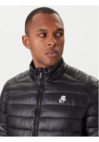 Karl Lagerfeld - KARL LAGERFELD Kurtka przejściowa Blouson 505400 554590 Czarny Regular Fit. Typ kołnierza: dekolt w karo. Kolor: czarny. Materiał: syntetyk #3