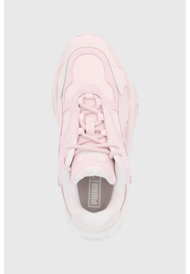 Puma - Buty Hedra Mono. Nosek buta: okrągły. Zapięcie: sznurówki. Kolor: różowy. Obcas: na platformie