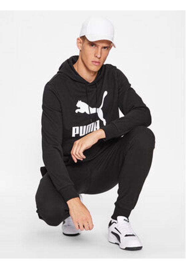 Puma Bluza Classics Logo 530084 Czarny Regular Fit. Kolor: czarny. Materiał: bawełna