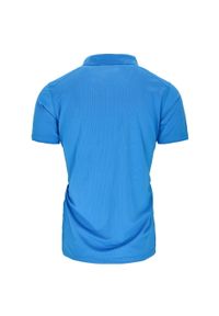 Koszulka polo KEEZA Draco z krótkim rękawem. Typ kołnierza: polo. Kolor: niebieski. Długość rękawa: krótki rękaw. Długość: krótkie
