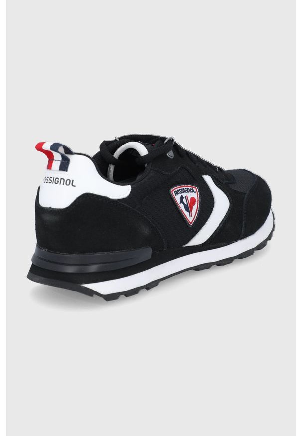 Rossignol buty kolor czarny. Nosek buta: okrągły. Zapięcie: sznurówki. Kolor: czarny. Materiał: guma