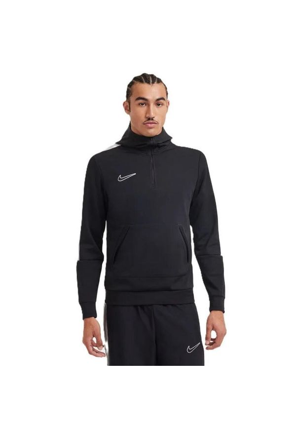 Nike - Męska Bluza Z Kapturem Academy. Typ kołnierza: kaptur. Kolor: czarny