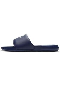 Klapki męskie Nike Victori One Slide. Kolor: niebieski. Materiał: tkanina, materiał, syntetyk