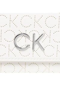 Calvin Klein Torebka Re-Lock Dbl Crossbody Bag Perf K60K609399 Biały. Kolor: biały. Materiał: skórzane #3