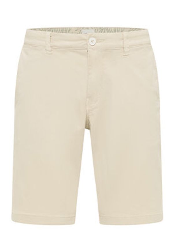 Mustang Szorty materiałowe Amsterdam 1016450 Beżowy Slim Fit. Kolor: beżowy. Materiał: bawełna
