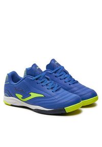 Joma Buty do piłki nożnej Toledo Jr Indoor TOJW2404IN Niebieski. Kolor: niebieski. Materiał: skóra #5