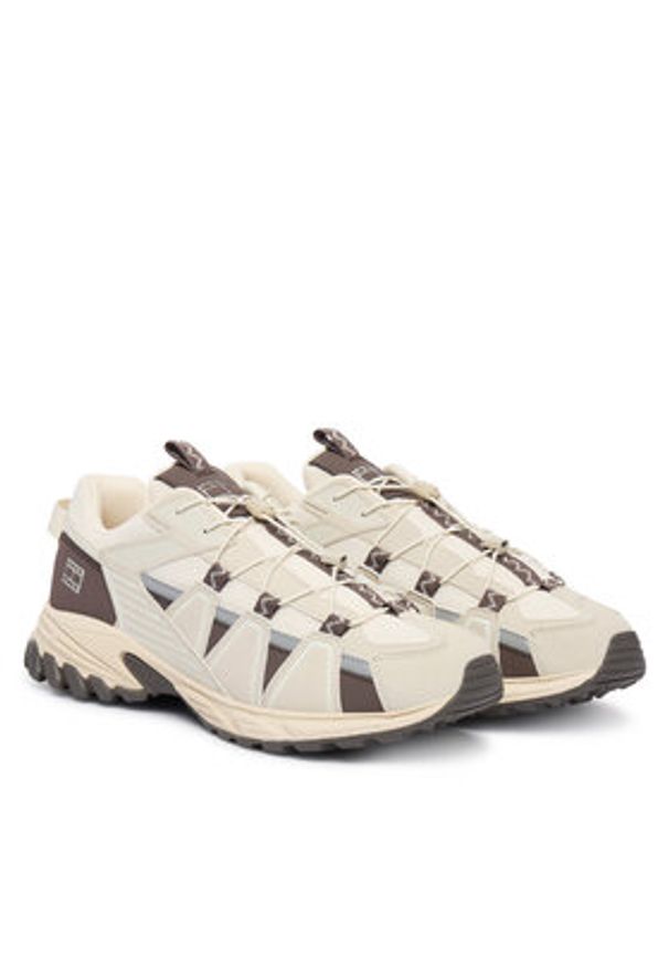 Tommy Jeans Sneakersy Tjm Outdoor Runner EM0EM01667 Écru. Kolor: kremowy. Materiał: skóra. Sport: outdoor