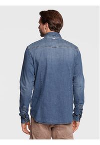 Petrol Industries Koszula jeansowa M-3020-SIL410 Niebieski Regular Fit. Kolor: niebieski. Materiał: jeans, bawełna #4