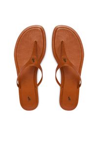 Polo Ralph Lauren Japonki 818P08374002 Brązowy. Kolor: brązowy. Materiał: skóra #1