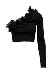 only - ONLY Bluzka 15306966 Czarny Regular Fit. Kolor: czarny. Materiał: bawełna #3