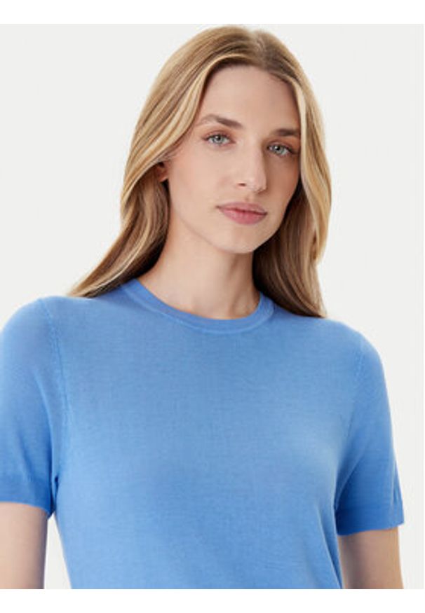 Calvin Klein Sweter LV044A307G Szary Regular Fit. Kolor: szary. Materiał: wiskoza
