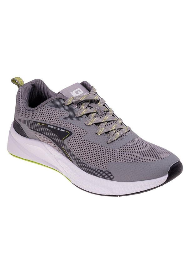 IQ - Męskie Buty Do Biegania Greton. Okazja: na spacer. Kolor: żółty, zielony, szary, wielokolorowy. Sport: turystyka piesza