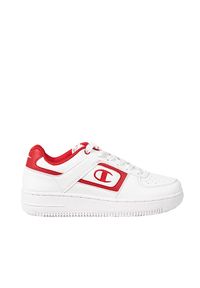Champion Sneakersy "Foul Play Eleme" | S21775 | Foul Play Eleme | Mężczyzna | Biały, Czerwony. Nosek buta: okrągły. Kolor: czerwony, biały, wielokolorowy. Materiał: skóra. Wzór: nadruk