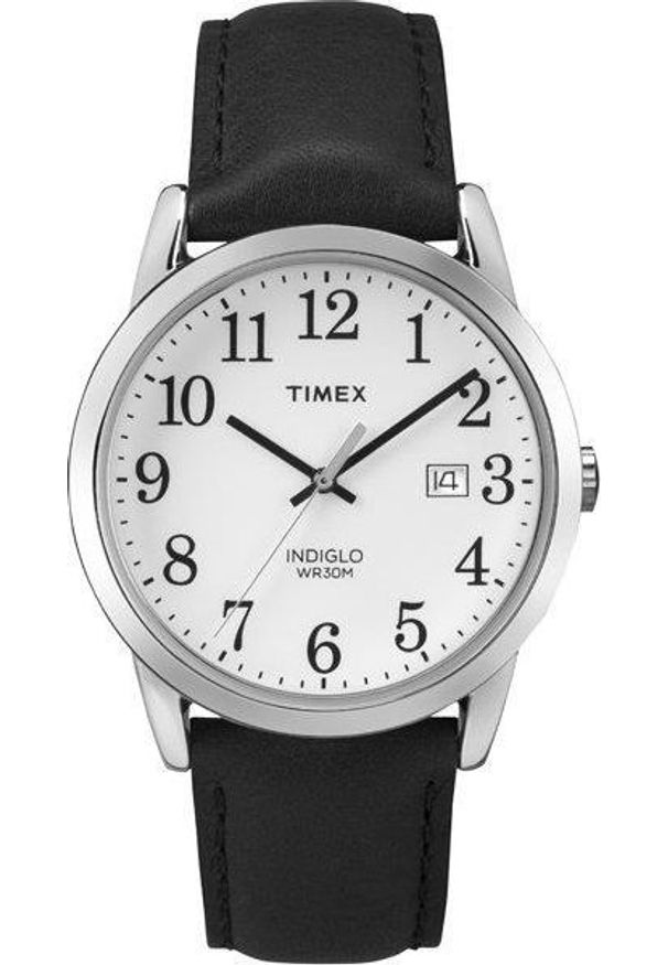Zegarek Timex TW2P75600 Easy Reader Indiglo męski czarny. Kolor: czarny